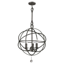 Solaris 3-Light Pendant in Bronze