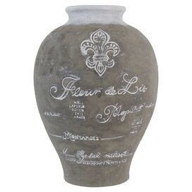 Fleur De Lis 13" Vase