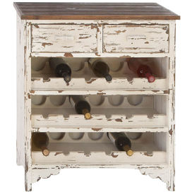 Jeanine Wine Cabinet in White