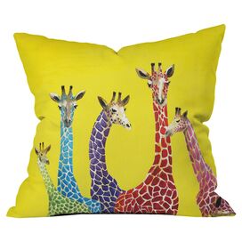 Jellybean Giraffes Pillow