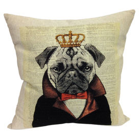 Pug Page Pillow