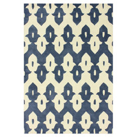 Larkspur Rug in Cobalt Blue