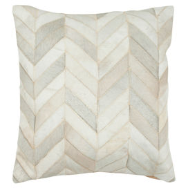 Avenal Cowhide Pillow in White (Set of 2)
