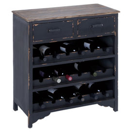 Jeanine Wine Cabinet in Black