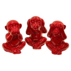 3-Piece Wise Monkey Decor Set