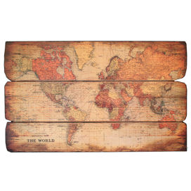 Carte Du Monde Wall Decor