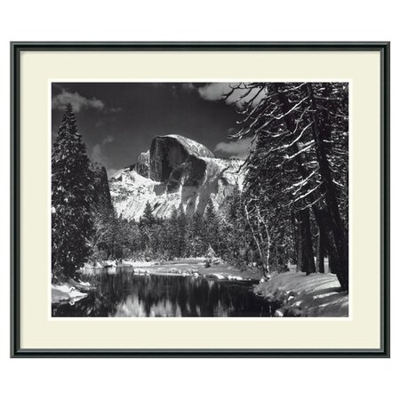 Ansel Adams Half Dome, Winter Framed Print - Artist in Focus on Joss ...